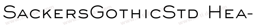 SackersGothicStd Hea字体转换